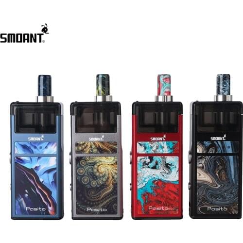 Original Smoant Pasito 1100mah 25w Smoant Mod 3ml Cartridge Mesh 0.6 Ohm Ni80 1.4 Ohm Coil Vaporizer Pod Vape Kit