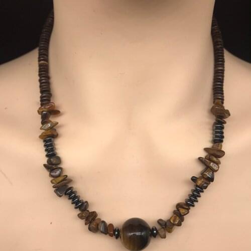 Natural gem necklace fashion design style making simple trend Jewelry Necklace Jewelry