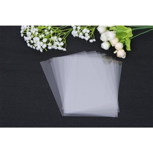 50pcs/Lot 4 x 6 inch PVC Plastic Sheet for DIY Scrapbooking Handmade Shaker Cards Album Photo Frame Clear Transparent Cover