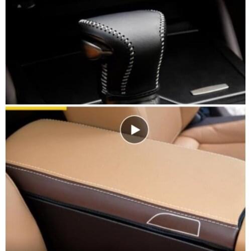 For lexus es200 es260 es300h 2018 2019 2020 Microfibre Leather Center Armrest Cover/Automatic Gear Shift handle Leather Cover