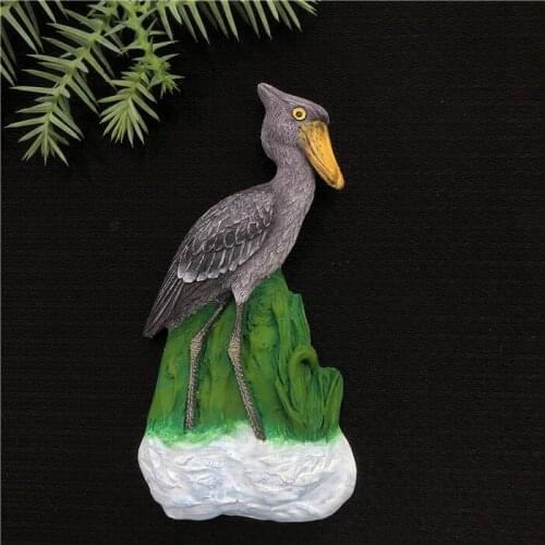 QIQIPP Creative Magnet Fridge Magnet Three-dimensional Animal Birds Whalehead Stork Fridge Magnet Resin