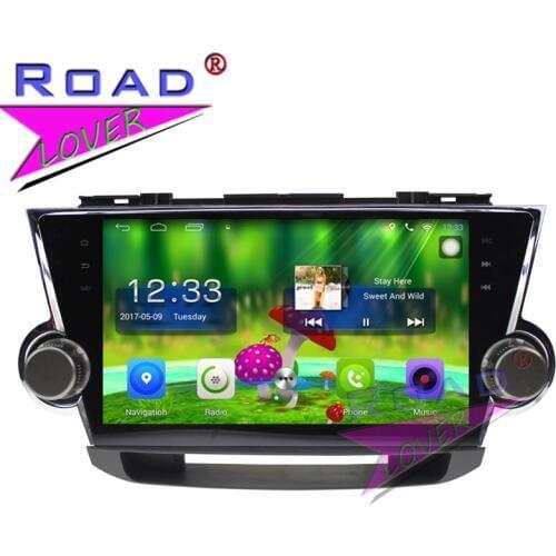 TOPNAVI Android 6.0 2G+32GB 10.1" Car Multimedia Player Audio For Toyota Highlander 2009-2014 Stereo GPS Navigation NO DVD 2Din