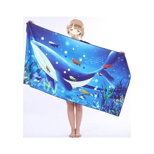 High-definition Printed Beach Towel Microfiber Bath Towel For Adult Absorbent Breathable Towels For Beach Vacation Swimwear