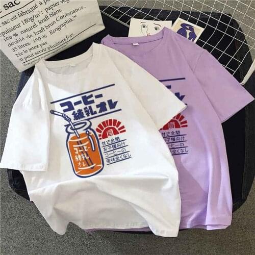 Fruit Juice Graphic Print T-shirt Women Tee Harajuku Aesthetic White Tops Casual Tshirt 2021 New Summer Vogue Y2k Female T Shirt