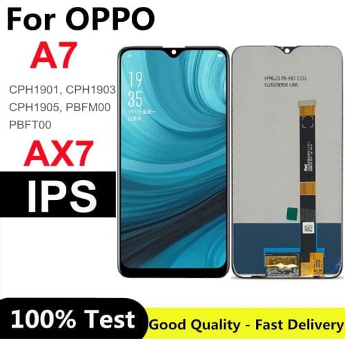 6.2" AX7 LCD For OPPO A7 Display CPH1901 CPH1903 CPH1905 PBFM00 PBFT00 LCD Screen Touch Digitizer Assembly LCD