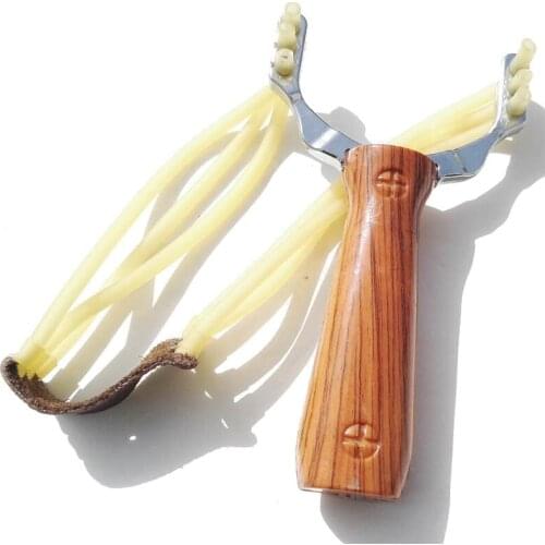 1pc Powerful Slingshot Power Aluminum Alloy Camouflage Bow Catapult Outdoor Hunting Sling Shot