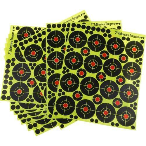 10 sheet 2 inch Shooting Target Paper Outdoor Sport Hunting Archery Reactive Splatter Paper Arrow Accessories