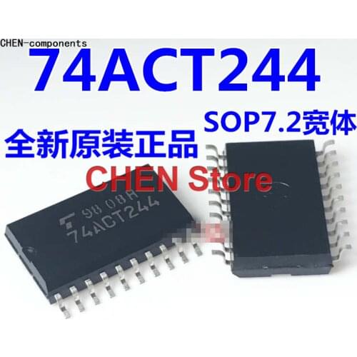 10pcs Original imported brand new 74ACT244 SN74ACT244DWR SMD wide 7.2