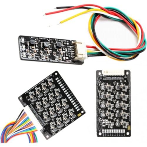 3S 4S 5S 7S 8S 10S 16S 17S 1.2A Li-ion Lifepo4 LTO Lithium Battery Active Equalizer Balancer Board Balance Capacitor BMS