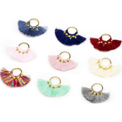 5.5cm,tassel cotton tassels decorative tassels earring findings fringe trim hand made earrings pendants,2pcs/bag