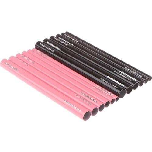 6Pcs/Set Acrylic C Curve Shaping Curving Sticks Tube French Rod Nail Art Tips UV Gel Manicure Tools Artificial Form Builder Tips