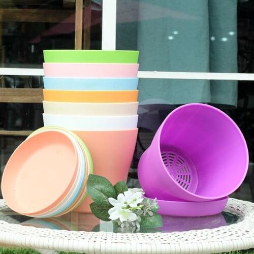 9.5*9cm wholesale flower pot mini flower pot gardening multifunctional plant indestructible plastic seedling pot