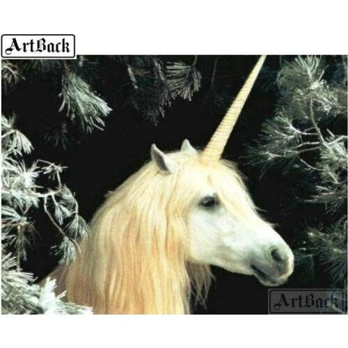 Unicorn Diamond Painting Square Round Full Drill Animal 3d Diamond Mosaic Crafts Painting Wall Decoration