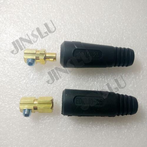 Free shipping 4 pairs of 4DKJ10-25 portable quick fitting plug with panel socket cable welding connector 10-25mm