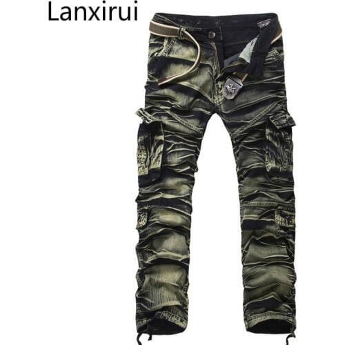 New Brand Joggers Pants Men Mens Cargo Pants Military Style Fashion Hip Pop Trousers Male Sweatpants Pantalon Homme LP8