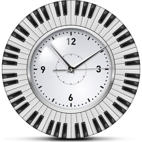 Do Re Mi Piano Keyboard Wall Clock Music Themed Silent Wall Clock Music Studio Wall Art Decor Musician Pianist Teacher Gift Idea