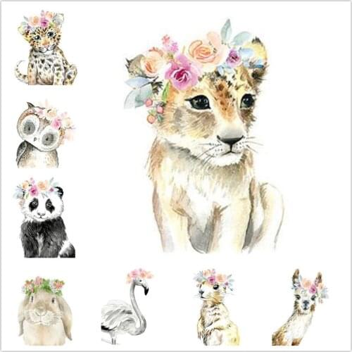 Kexinzu Diamond Painting Cross stitch Full Square Round Animal Home Decoration Mosaic Lion Embroidery Flower Diamond Art