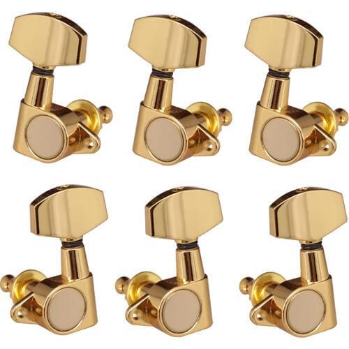 3R3L Guitar Tuning Pegs Keys Machine Head for Electric Acoustic Folk Guitar, Pack of 6
