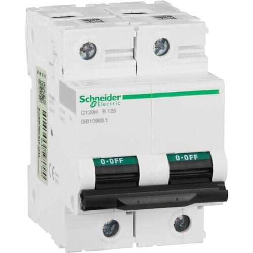 Miniature Circuit Breaker Power Distribution Protection Type B Air Switch Circuit Original A9N19560 2P C120H 125A 400VAC 50/60hz