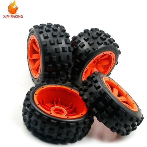 Front or Rear Wheel Tyres Set for 1/5 MADMAX HPI ROFUN ROVAN KM Baja 5B Rc Car Toys Parts