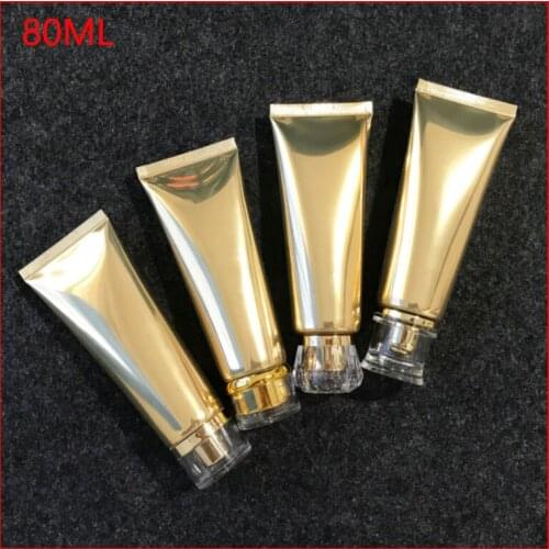 Empty gold Refillable Bottles Cosmetic Soft Tube Hand Cream Emulsion Toothpaste Packing Cleanser dispensing Spot 100pcs/lot