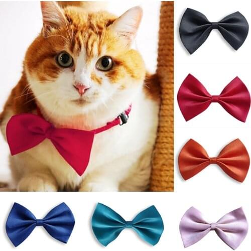 Adjustable Cat Dog Collar Holiday Cats Dog Bow Tie Pet Neck Strap Cat Dog Grooming Accessories Puppy Cat Necklace Pet Supplies
