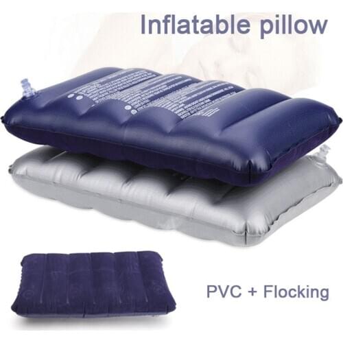 Comfortable Portable Inflatable Air Pillow for Travel Outdoor Camping Hiking Backpacking Office Ergonomic Pillow for Neck Lumbar
