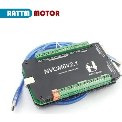 USB Mach3 CNC Controller accessories NVCM 6V2.1 Motion Card 200KHZ for CNC Router Stepper Motor Servo motor