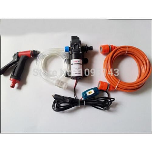 FREE SHIPPING 2019 Car electric 60w high pressure washing device portable high pressure car washer pump 12v trainborn/carwash