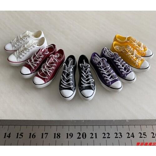 1:6 Scale Zytoys WomenS Low-Top Lace-Up Hollow Sneakers Canvas Shoes Model 12-Inch Action Figure Accessories Display Collection