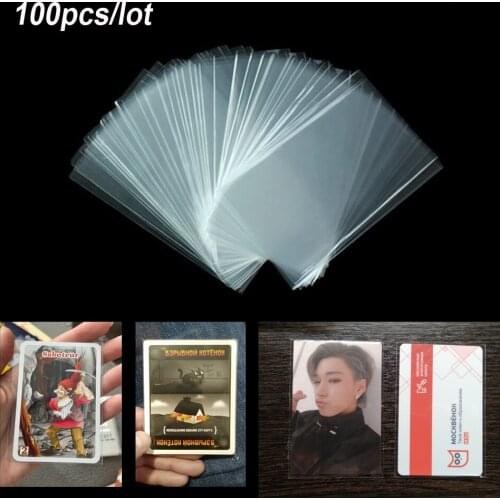 100pcs Card Sleeves Magic Board Game Tarot Three Kingdoms Poker Cards Protector for ATEEZ Stray kids bangtan boys NCT Photocard