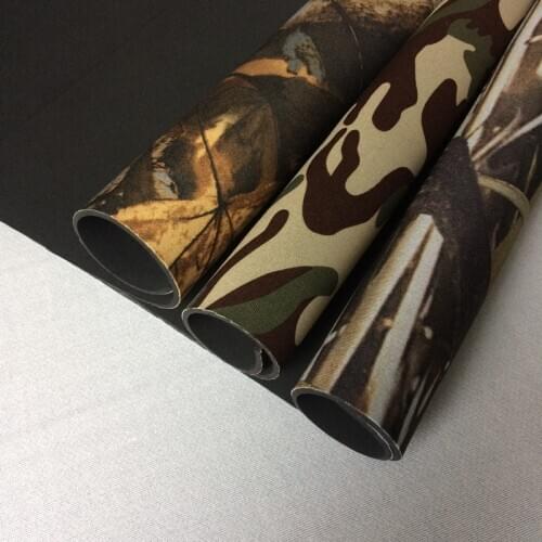 130cm*100cm Camouflage Neoprene Thickened Shockproof Gun Clothing Material Gloves Bags Insulation Pot Soft SBR fabric wholesale