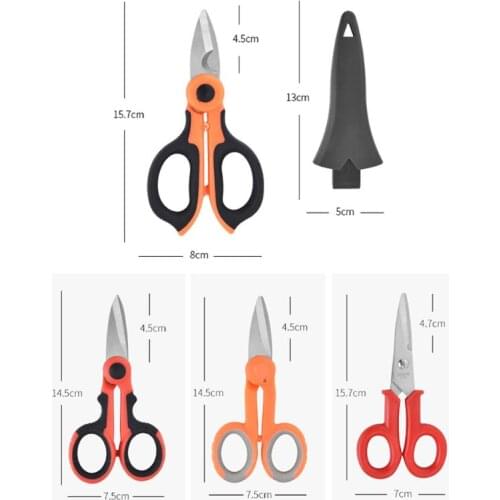 2/1 High Carbon Steel Scissors Household Shears Tools Electrician Scissors Tools P0RE