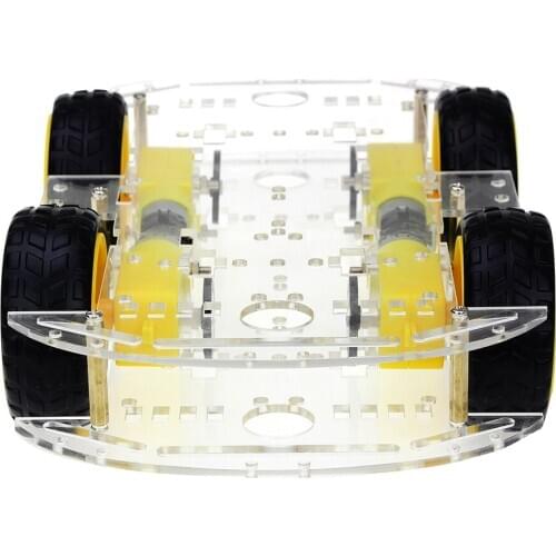 4WD Smart Robot Car Chassis Kits with Speed Encoder New Smart Car Chassis Diy Wheeled Robotic Car Chassis Diy