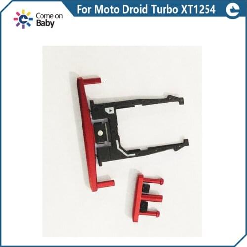 5set/10pcs For Moto Droid Turbo XT1254 XT1225 Sim Card Frame + Button + Side Button (not is flex)
