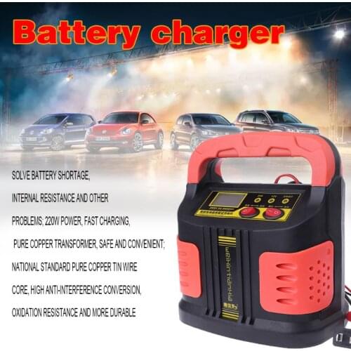 Car Battery Charger 12v24v Intelligent Pure Copper Motorcycle Battery Repair Type Automatic Charger