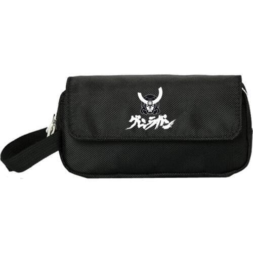 Anime Tengen Toppa Gurren-Lagann Pencill Case Women Cosmetic Cases Makeup Bag Child student Double pencill Bag Handbag gift