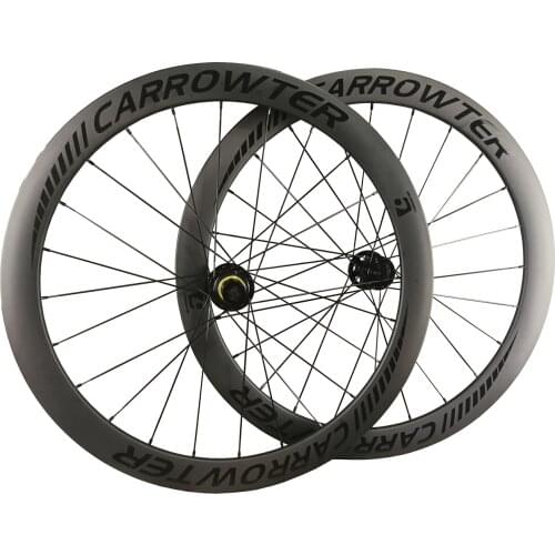 In Stock Sale 700c UD Matte BoB CARROWTER 50mm Disc carbon road bike Wheels Wheelset with 23mm width Disc Hubs Clincher
