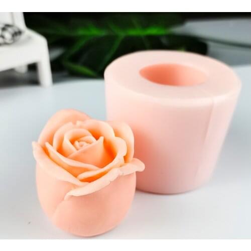 HC0321 PRZY Rose Mold Flowers Mold Silicone Molds Beautiful Roses Bouquet Soap Candle Moulds