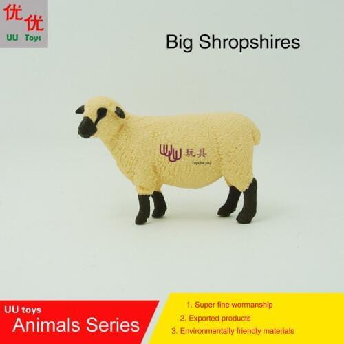Hot toys:Big Shropshires Simulation model Animals kids toys children educational props