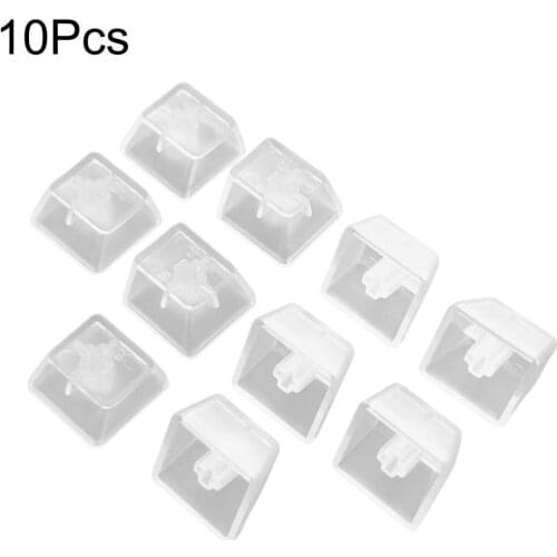10Pcs Transparent ABS Keycaps Mechanical Keyboard Keycaps Matte Backlit Keycaps for CHERRY Gateron Switch Mechanical Keyboard