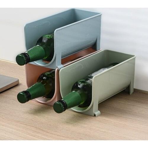 Creativity Drawer Beverage Box Anti-fall Overlap Storage Rack Beer Drink Holder Refrigerator Drawer Beverage Box Space Saving
