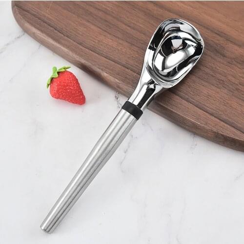 Ice Cream Spoon Stainless Steel Ice Cream Dessert Scoop Fruits Ball Maker Watermelon Spoon Cookies Dough Disher Spoon