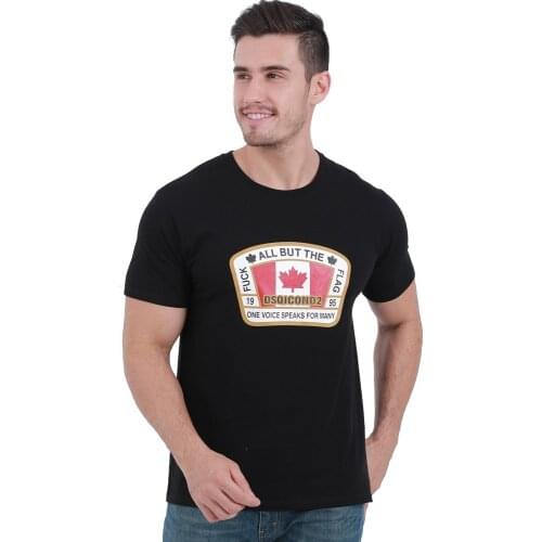 Fashion Dsqicond2 Big Maple Leaf summer Women Mens cotton sports T-shirt Crew Neck short sleeve sweat-absorbent comfort Shirt