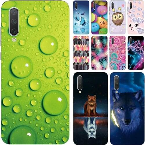 Soft Phone Case For Xiaomi Mi CC9 / Mi A3 Lite / Mi 9 Lite Cases Panda Funda Colorful Flower Silicone TPU Back Cover Shell