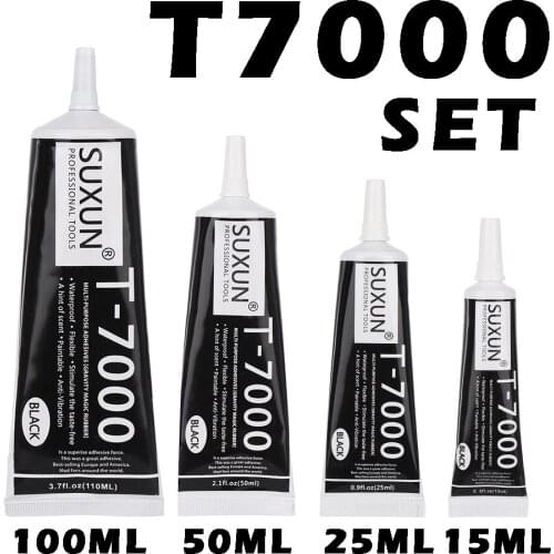 T7000 Set Multifunctional Glue DIY Mobile Phone Screen Frame Epoxy Sealant Super Black Liquid Glue T-7000 Nail Polish