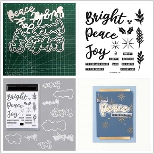 Metal Cutting Dies and Stamps Stencils Words For DIY Scrapbooking Stamp/Photo Album Decorative Embossing DIY Paper Cards Making