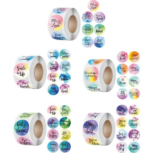 500pcs Reward Stickers Encouragement Sticker Roll for Kids Cute Motivational Stickers for Students Teachers Supply Stationery