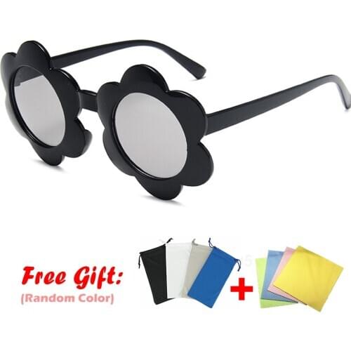 2020 New Vintage Kids Sunglasses Child Sun Glasses Round Flower Baby Children UV400 Sport Sunglasses Girls Boys Oculos De Sol