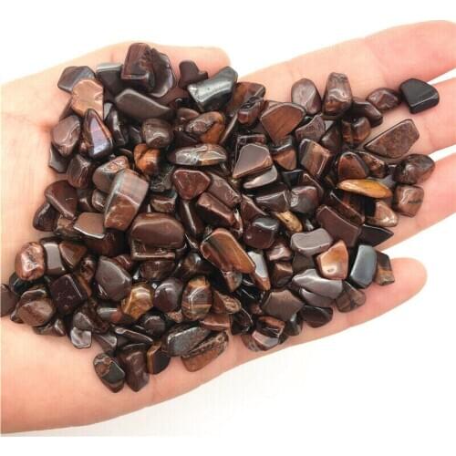 Wholesale 50g 7-9mm Natural Tumbled Red Tiger Eye Stones Polished Crystals Healing Decor Natural Quartz Crystals